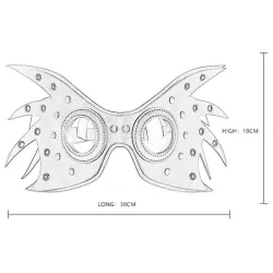 KinkHarness Masque Wingy Noir